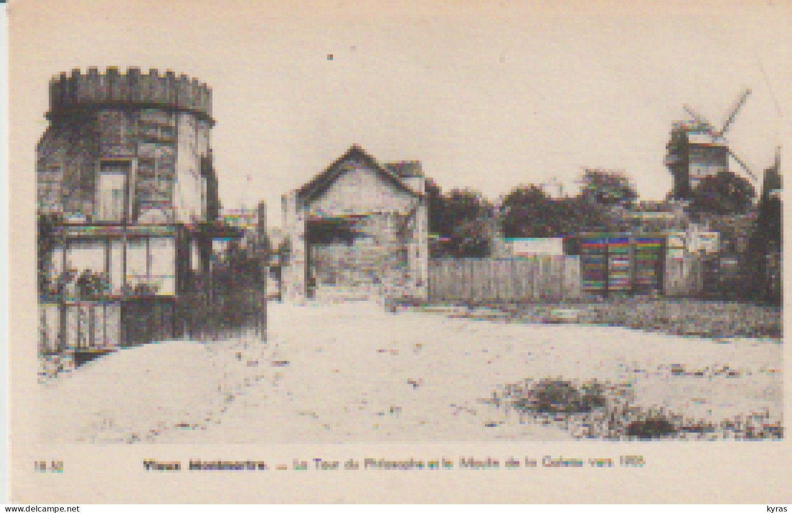 (75) PARIS. VIEUX MONTMARTRE. La Tour Du Philosophe Et Le Moulin De La Galette Vers 1905 - Distretto: 18