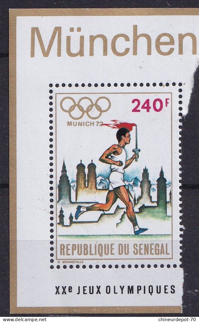 Sénégal Jeux Olympiques Munich 72 Neufs Sans Charnières ** - Sénégal (1960-...)