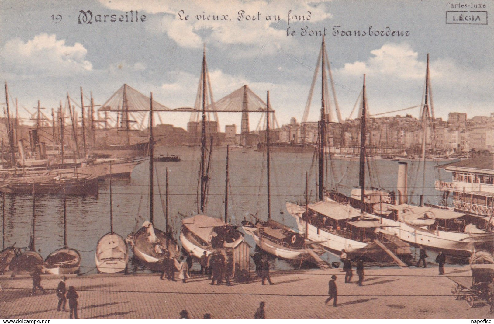 13-Marseille Le Vieux Port Au Fond Le Pont Transbordeur  Editions Légia - Oude Haven (Vieux Port), Saint Victor, De Panier