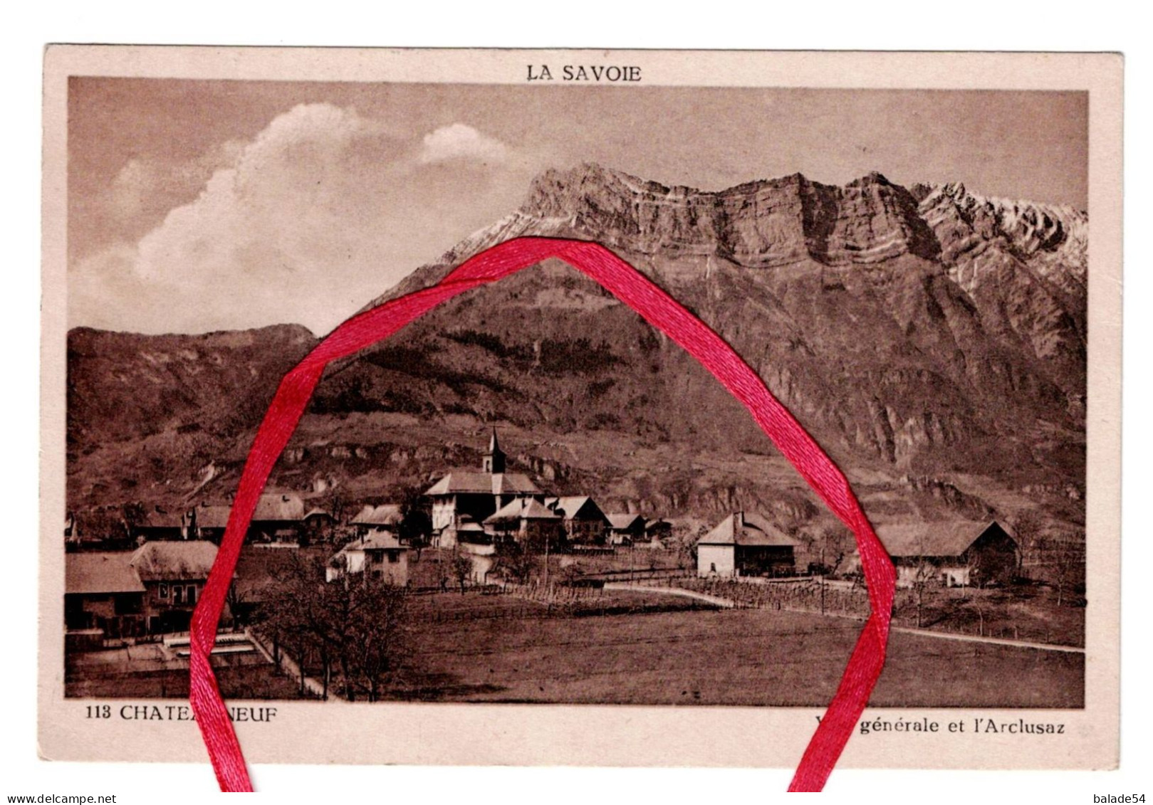 CPSM - CHATEAUNEUF (73) Vue Générale Et L'Arclusaz - Otros & Sin Clasificación