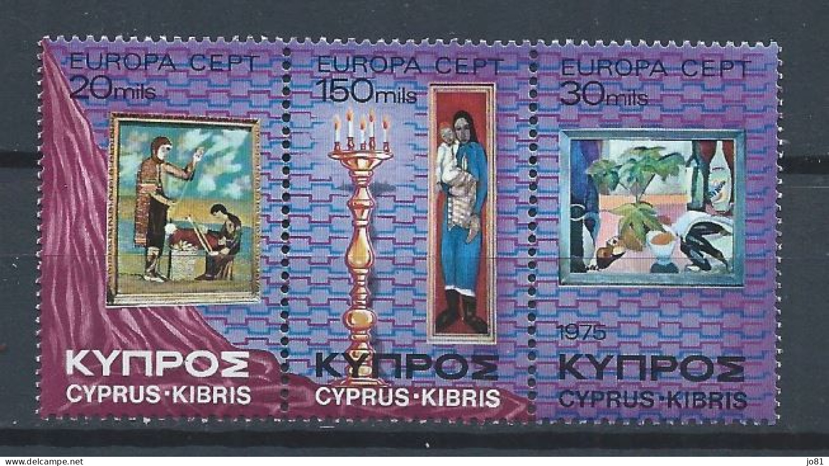 Chypre YT 420-422 Neuf Sans Charnière - XX - MNH Europa 1975 - Unused Stamps