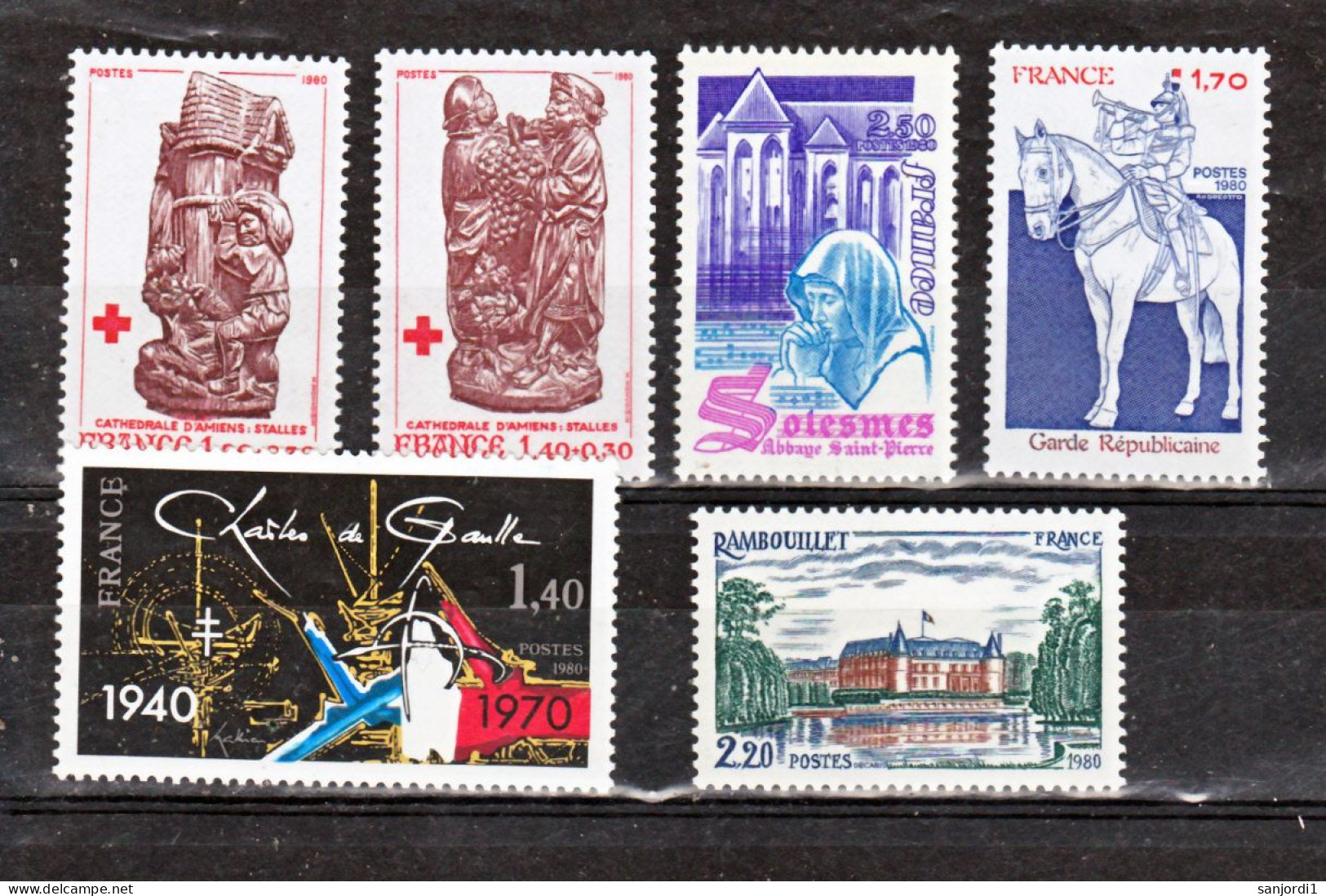 France 1980 2073 2117 Année Poste Neuf ** TB MNH SiN CHARNELa Faciale 13.12 - 1980-1989