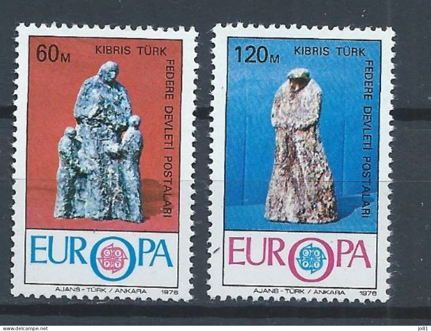 Chypre Turc YT 16-17 Neuf Sans Charnière - XX - MNH Europa 1976 - Nuovi