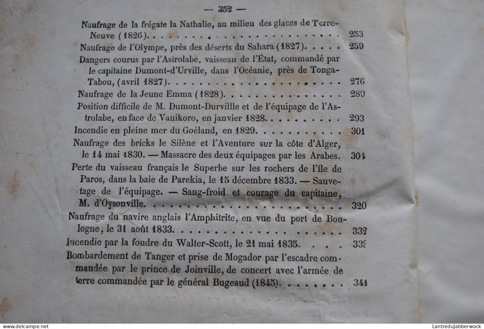 LEBLANC ‎‎Histoire Des Naufrages Comprenant Ceux De La Pérouse Et De La Méduse Et Autres Naufrages Célèbres + Gravures  - 1801-1900