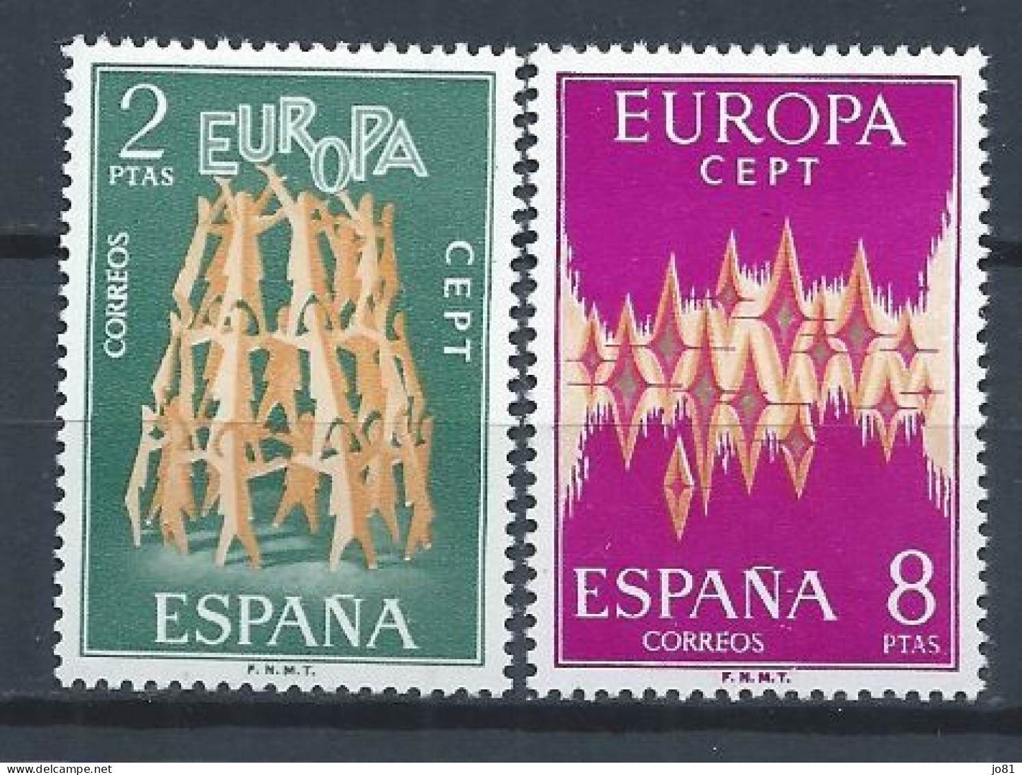 Espagne YT 1744-1745 Neuf Sans Charnière - XX - MNH Europa 1972 - Ungebraucht
