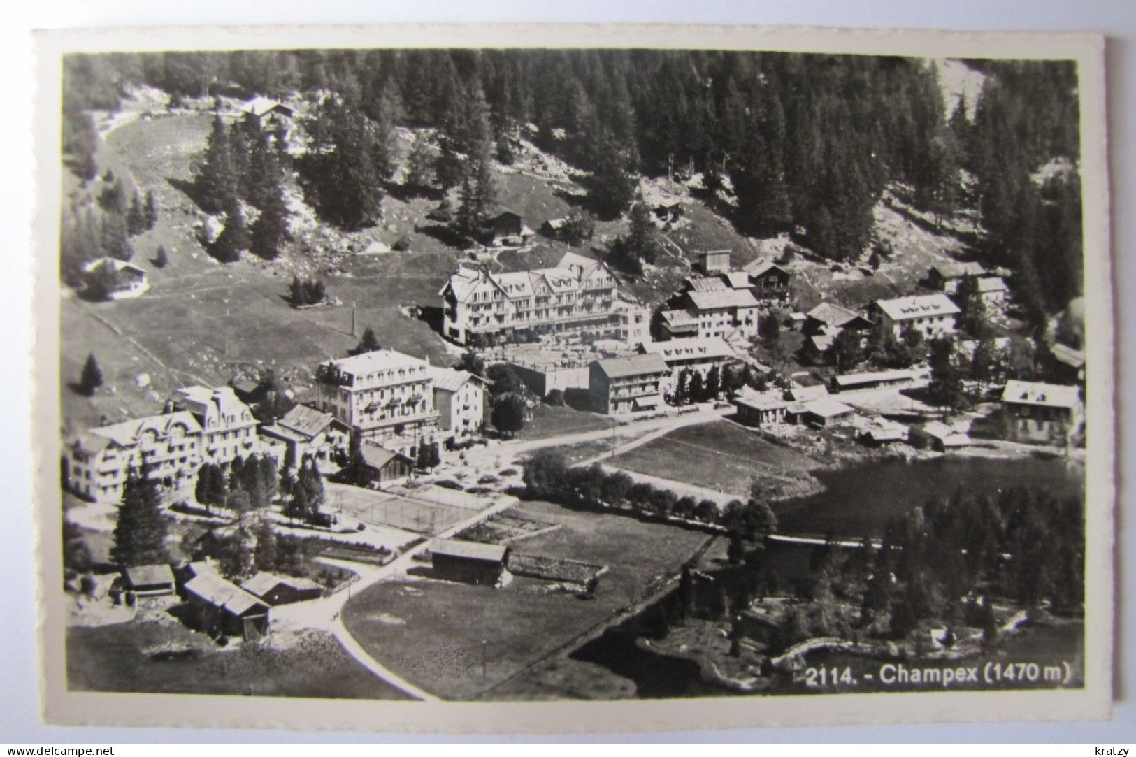 SUISSE - VALAIS - CHAMPEX-LAC - Vue Générale - 1953 - Otros & Sin Clasificación