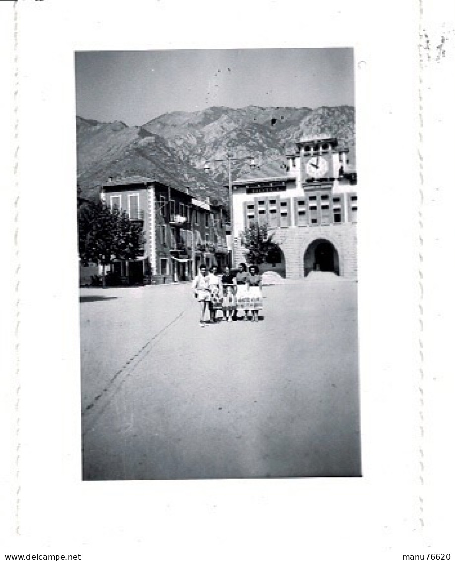 Ref 1 - Photo + Négatif : Place De Roquebillière , Alpes Maritimes - France  . - Europa