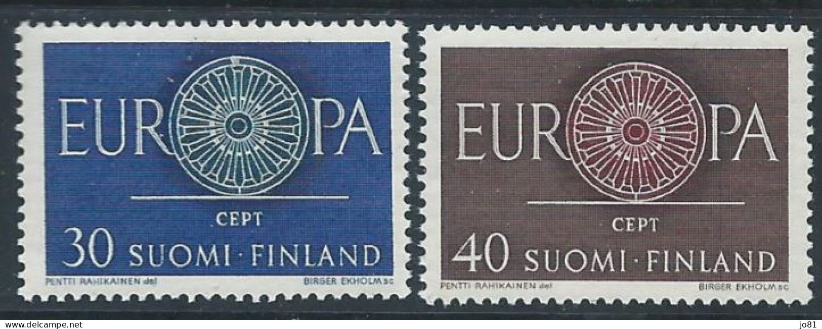 Finlande YT 501-502 Neuf Sans Charnière - XX - MNH Europa 1960 - Nuevos