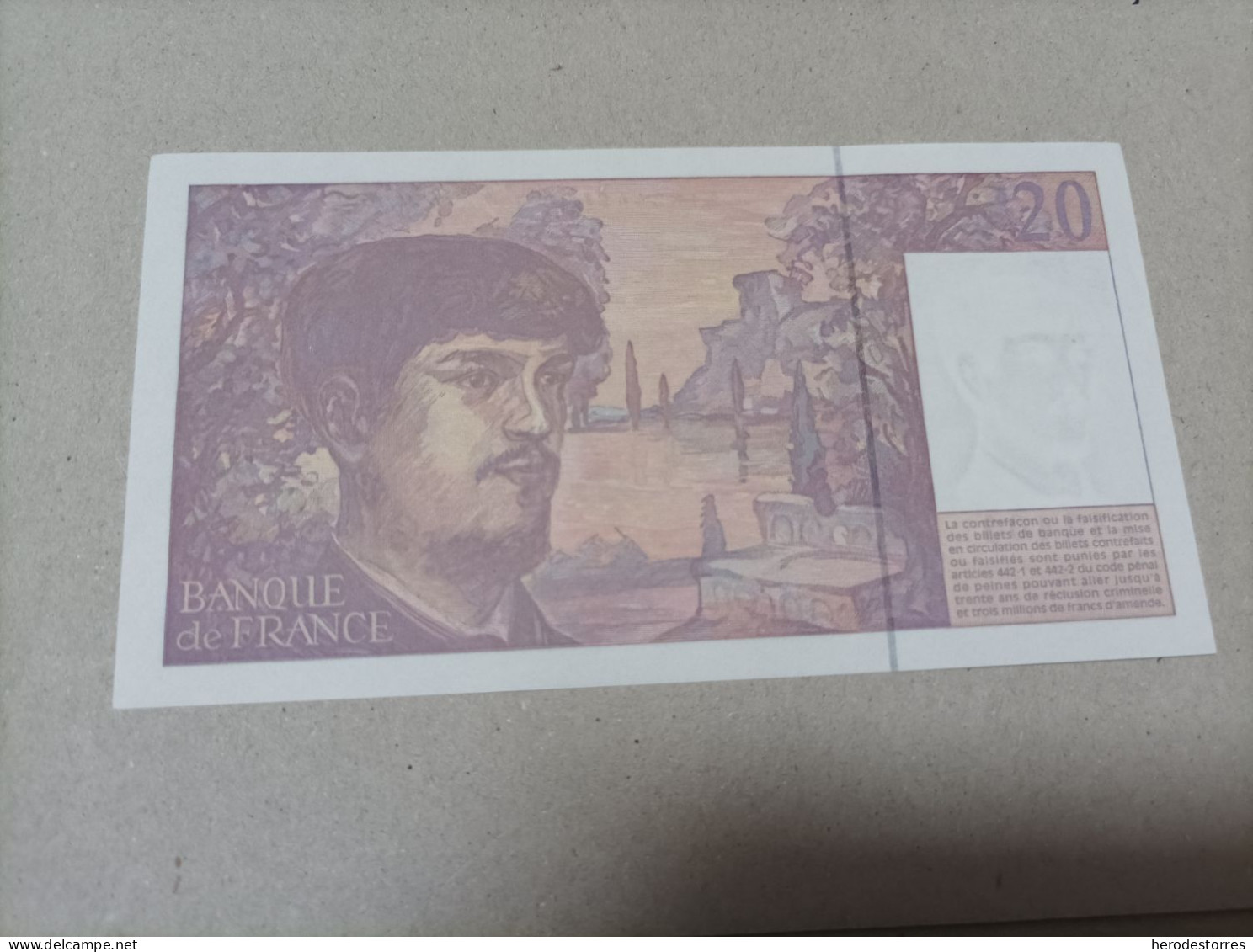 Billete Francia, 20 Francs, Año 1995, UNC - 20 F 1980-1997 ''Debussy''