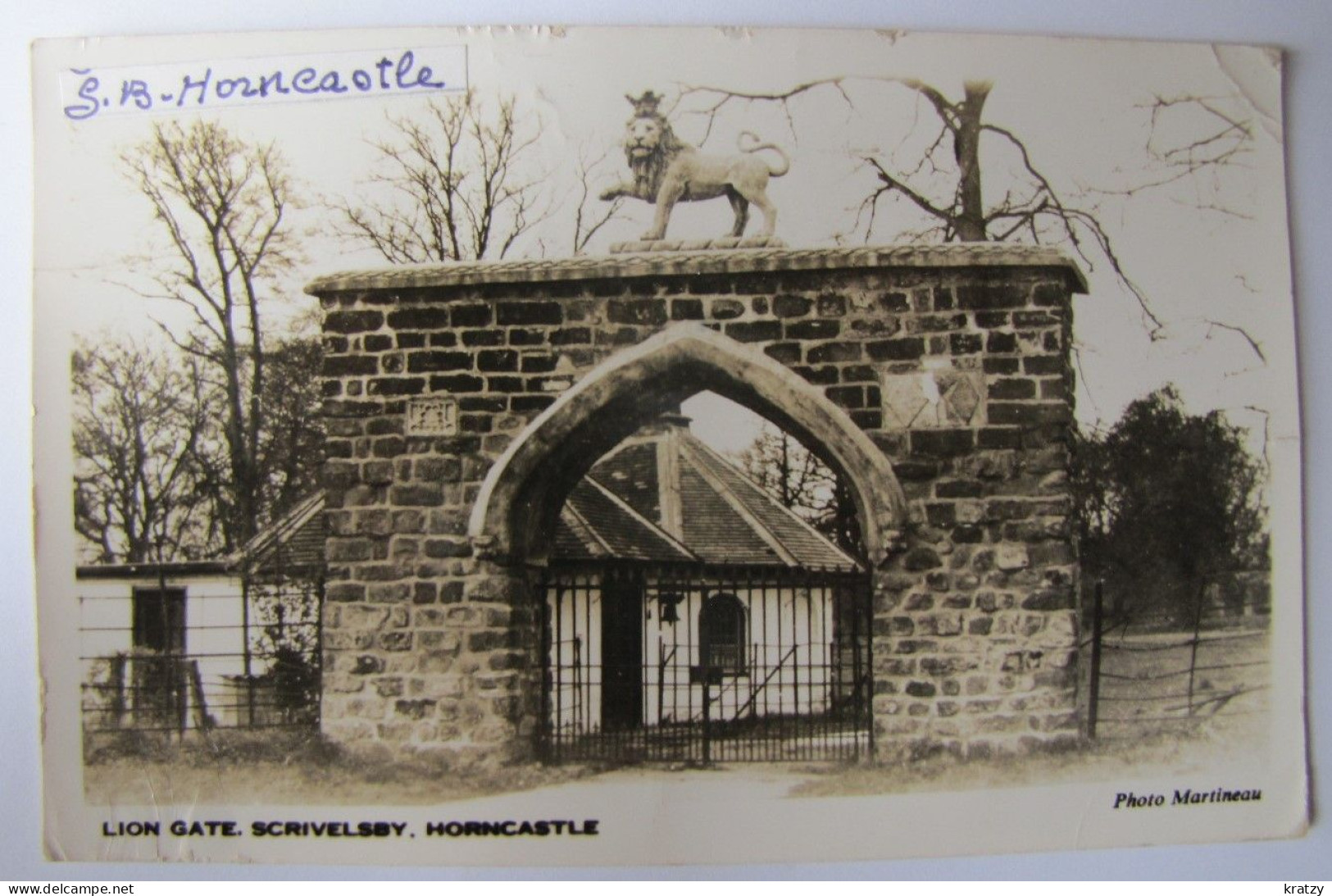 ROYAUME-UNI - ANGLETERRE - LINCOLNSHIRE - HORNCASTLE - Scrivelsby - Lion Gate - 1956 - Other & Unclassified