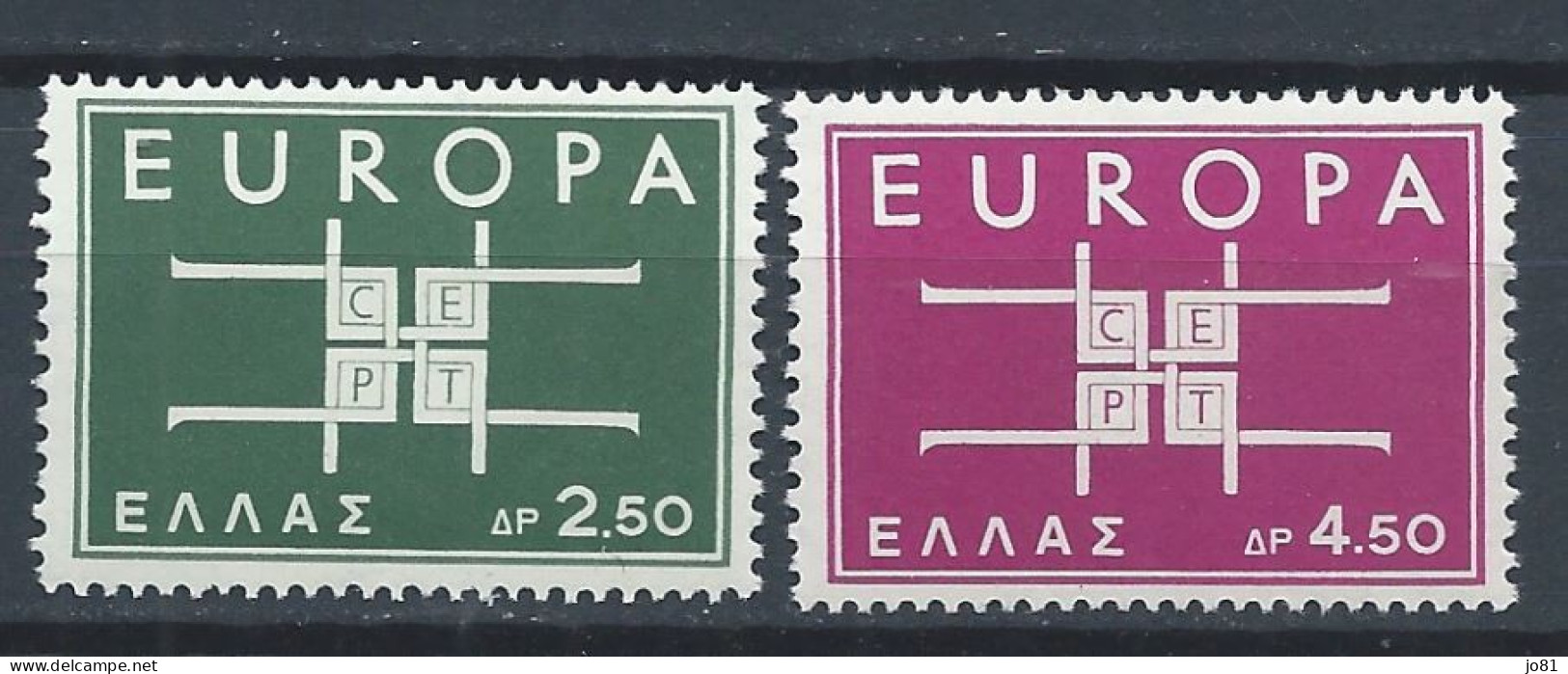 Grèce YT 799-800 Neuf Sans Charnière - XX - MNH Europa 1963 - Ongebruikt