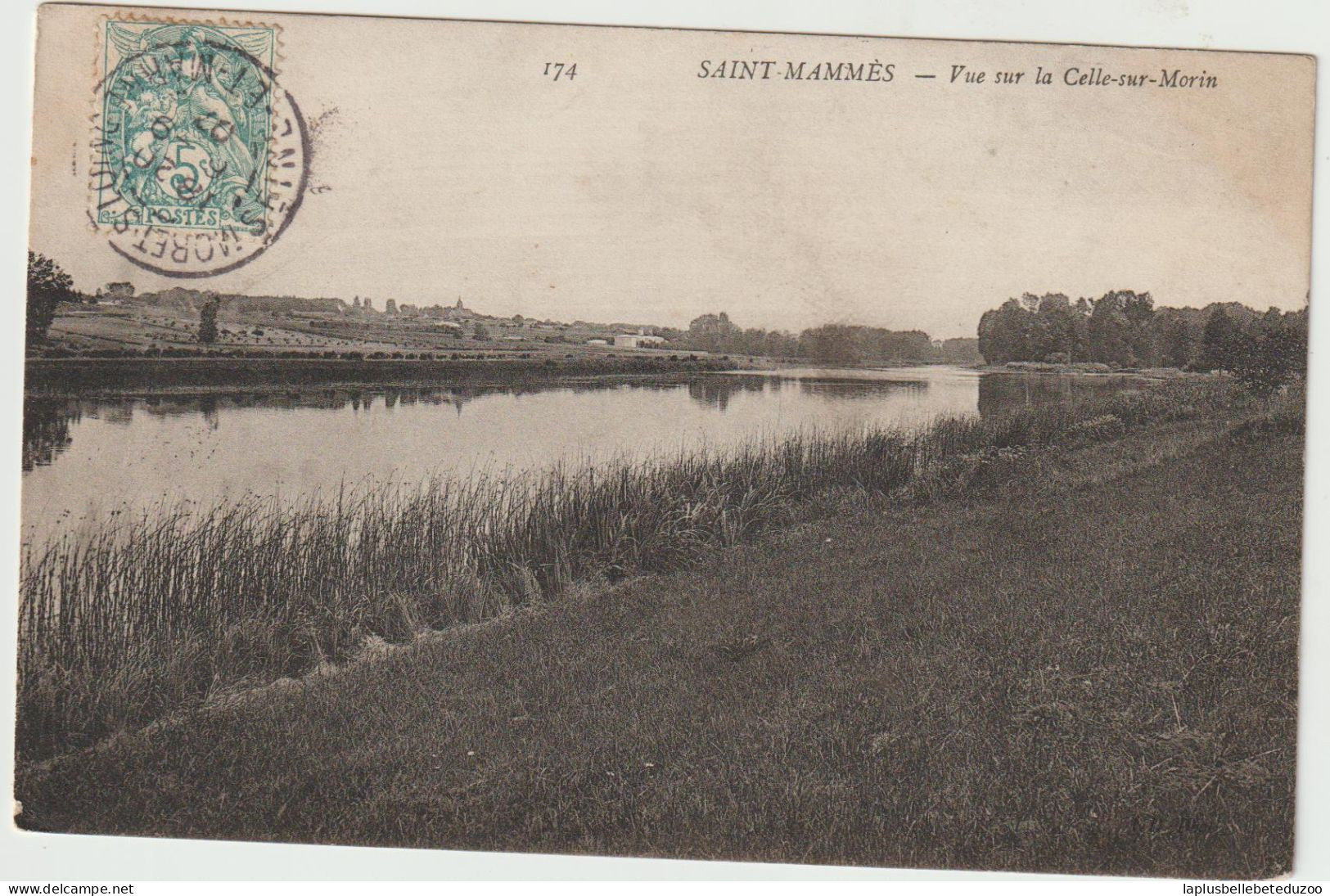 CPA - 77 - SAINT MAMMES - Vue Sur LA CELLE Sur MORIN  - 1907 - Saint Mammes