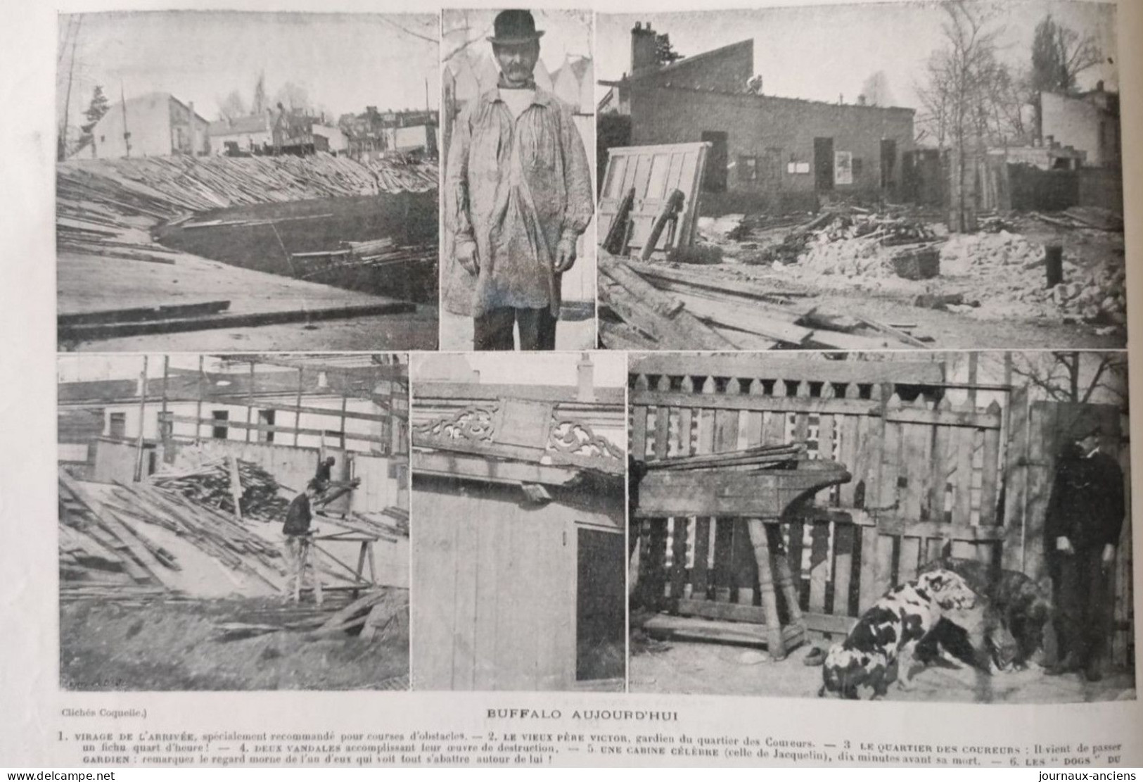 1899 CYCLISME - UN VÉLODROME QUI DISPARAIT - BUFFALO - LES VIEUX DE LA VIEILLE - LA VIE AU GRAND AIR - Revues Anciennes - Avant 1900