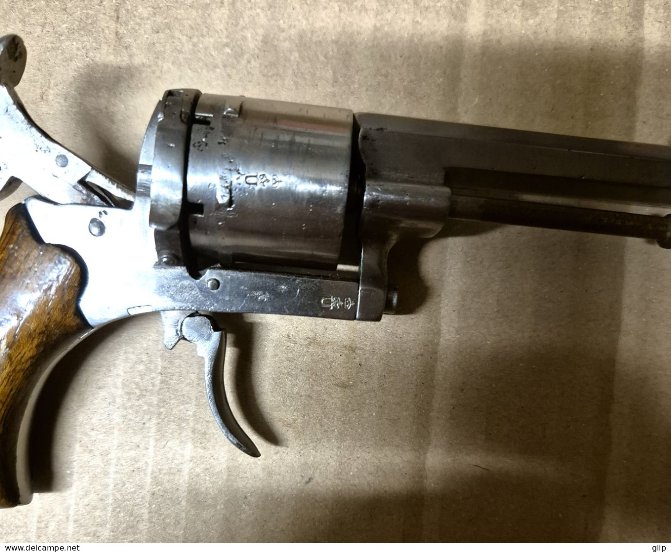 Revolver Crosse Corbin, Type Lefaucheux, Calibre 7 Mm - Sammlerwaffen