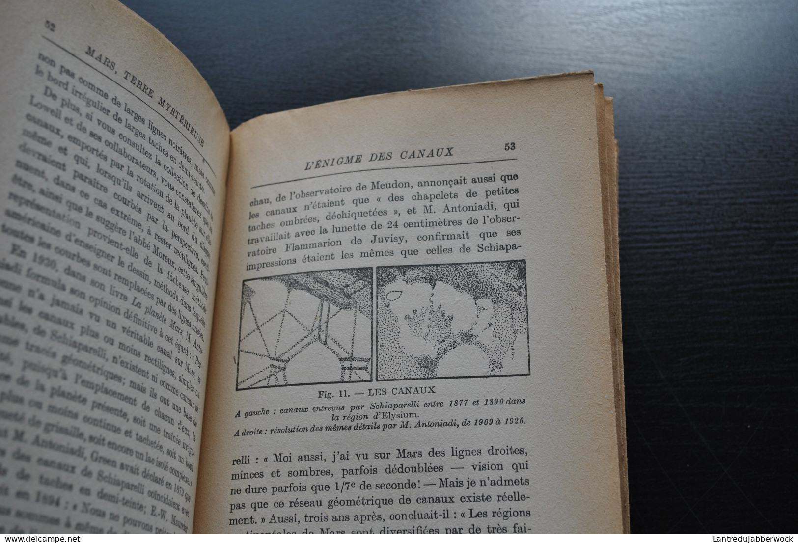 Pierre ROUSSEAU MARS TERRE MYSTERIEUSE Librairie Hachette 1941 BANDEAU Astronomie Téléscope Satellite Martien Martienne - Astronomie