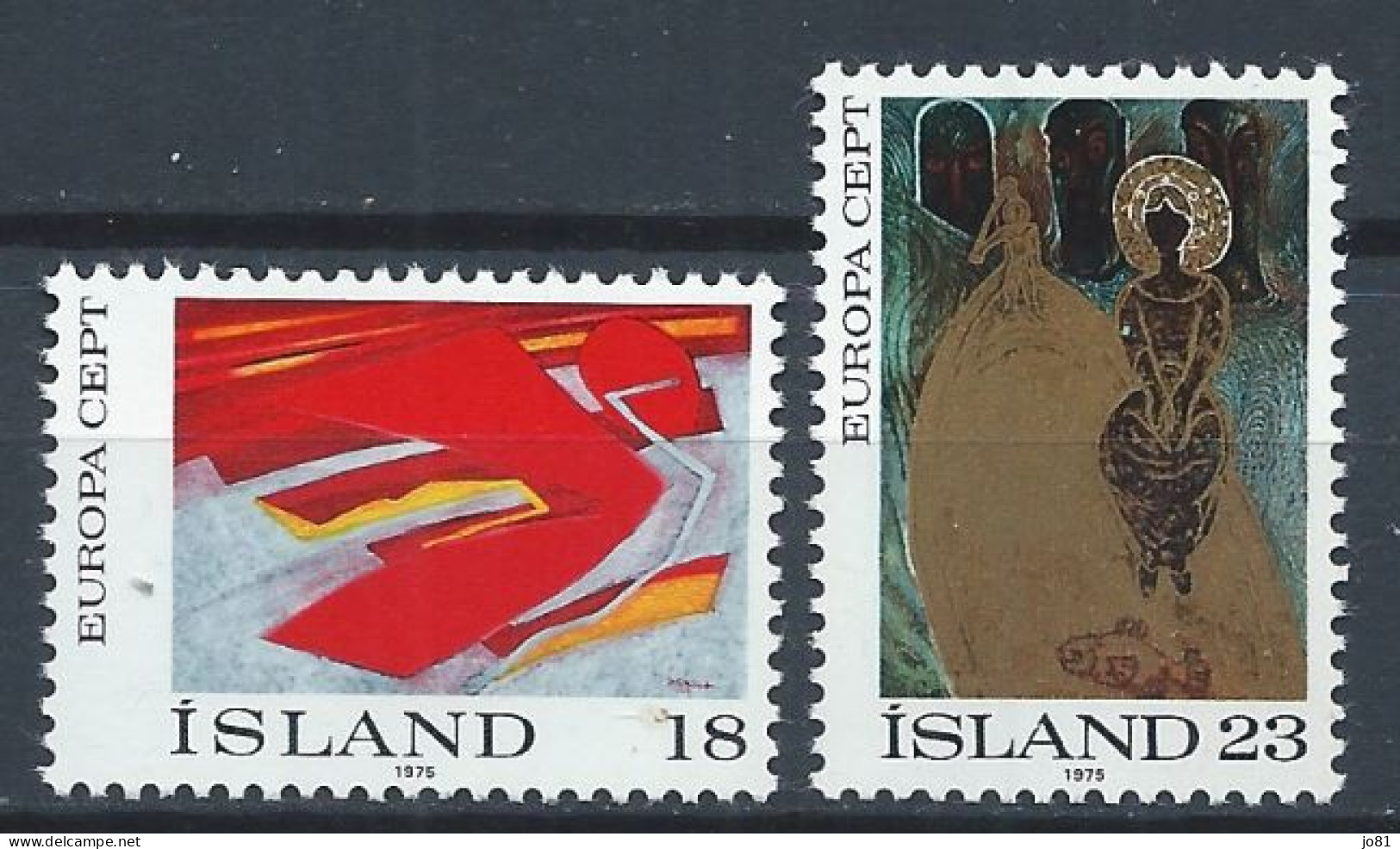 Islande YT 455-456 Neuf Sans Charnière - XX - MNH Europa 1975 - Ungebraucht
