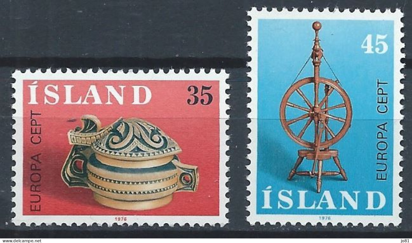 Islande YT 467-468 Neuf Sans Charnière - XX - MNH Europa 1976 - Ongebruikt