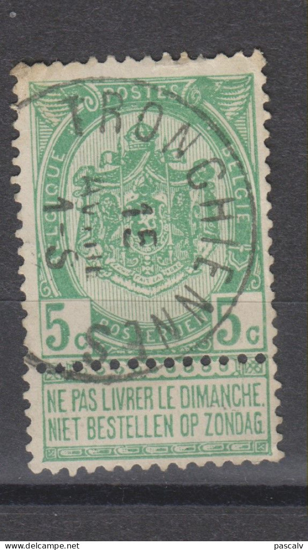 COB 56 Oblitération Centrale TRONCHIENNES - 1893-1907 Stemmi