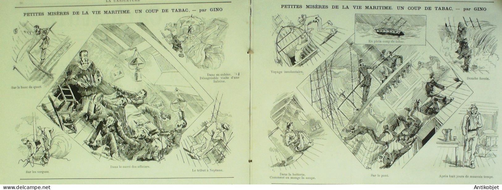 La Caricature 1883 N°169 Manuel Parfait Homme Politique Robida Coup De Tabac Gino Caran D'Ache - Revues Anciennes - Avant 1900