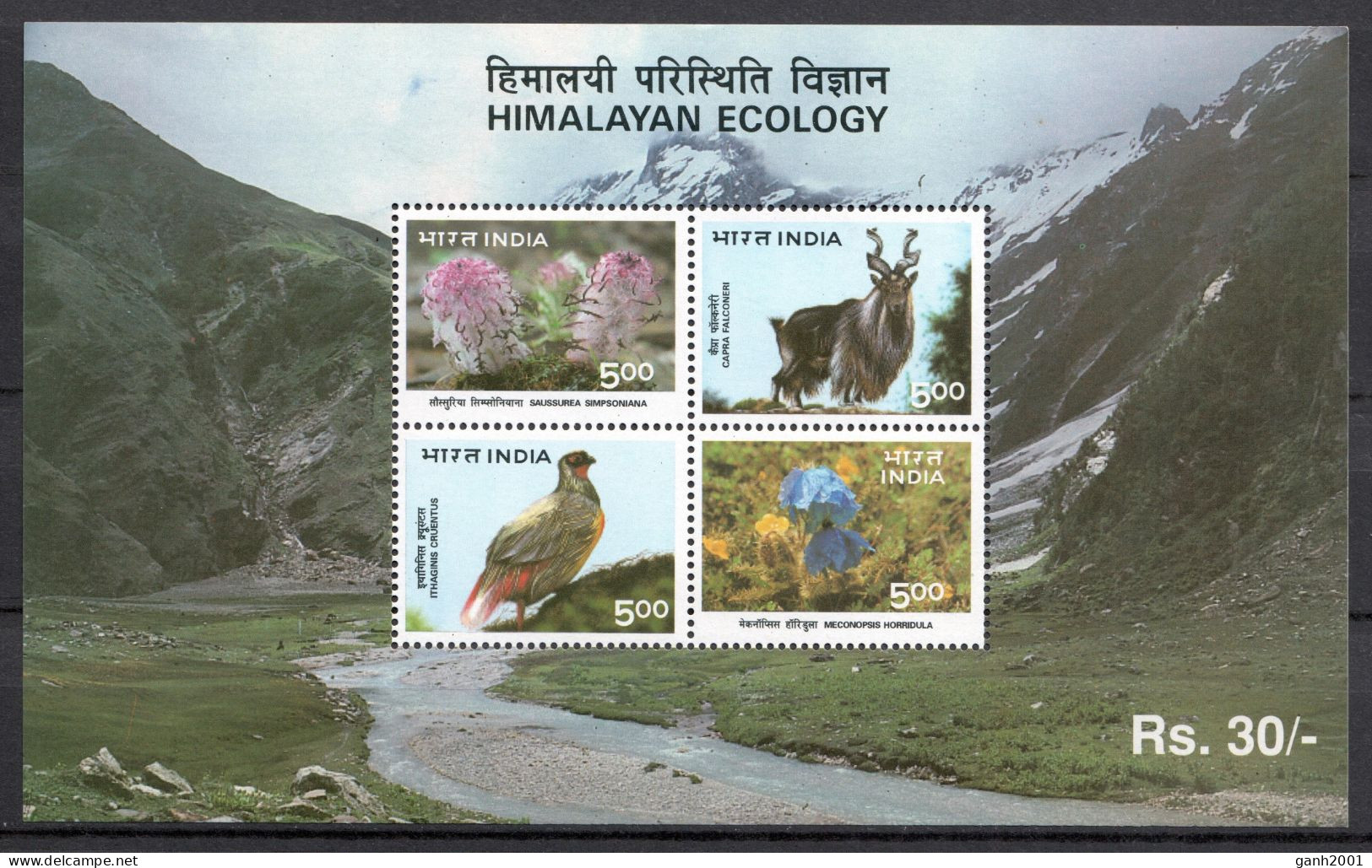 India 1996 / Birds Flowers Mammals MNH Fauna Flores Aves Mamíferos Vögel Säugetiere / Cu21851  36-37 - Altri & Non Classificati