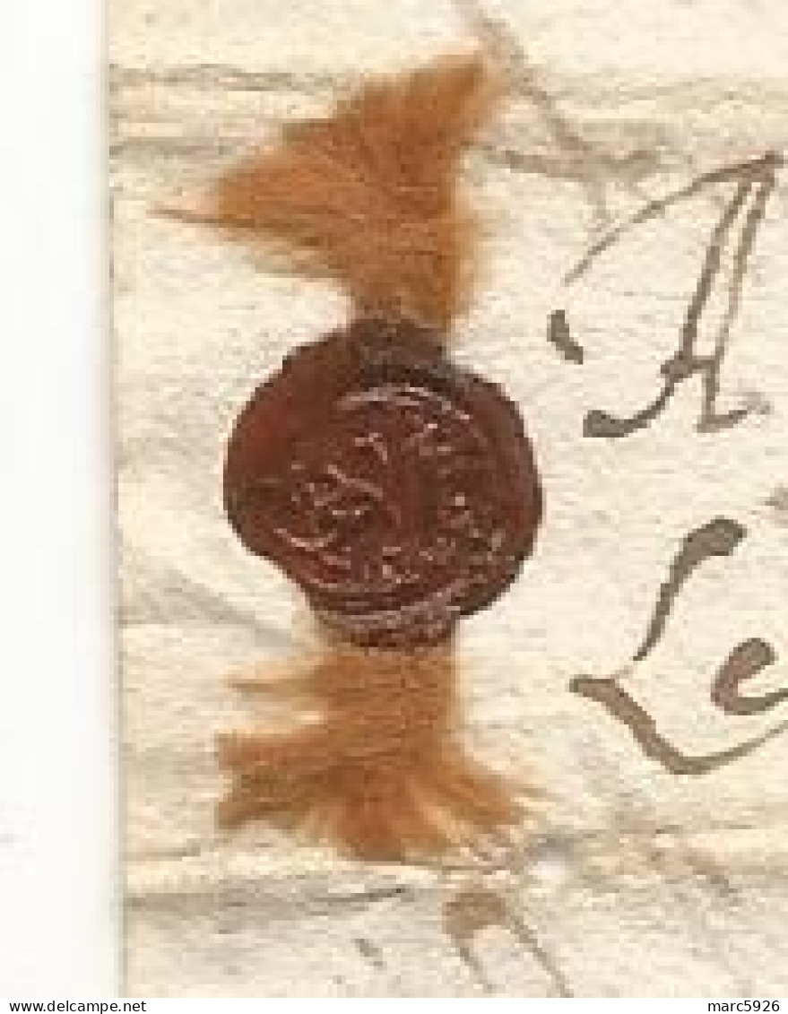 N°1975 ANCIENNE LETTRE DE ELISABETH DE NASSAU AU PRINCE DE SEDAN AVEC CACHET DE CIRE ET RUBAN DATE 1614 - Historische Dokumente