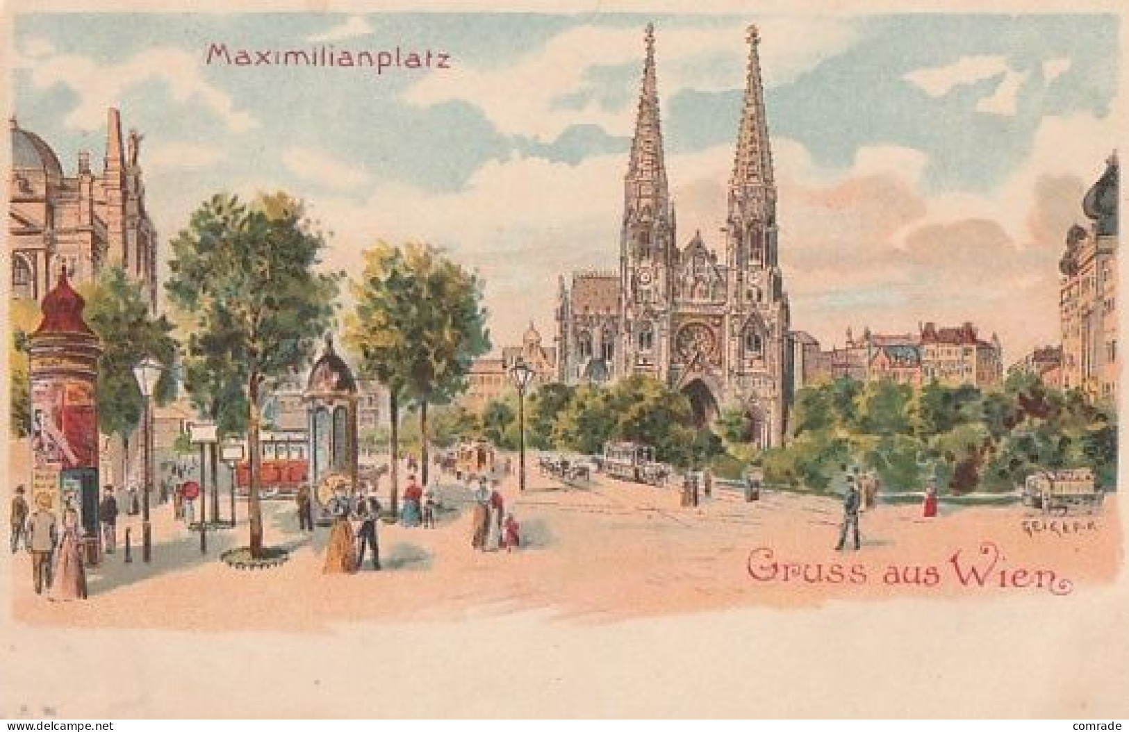 Austria - Gruss Aus Wien - Maximilianplatz - Sonstige & Ohne Zuordnung