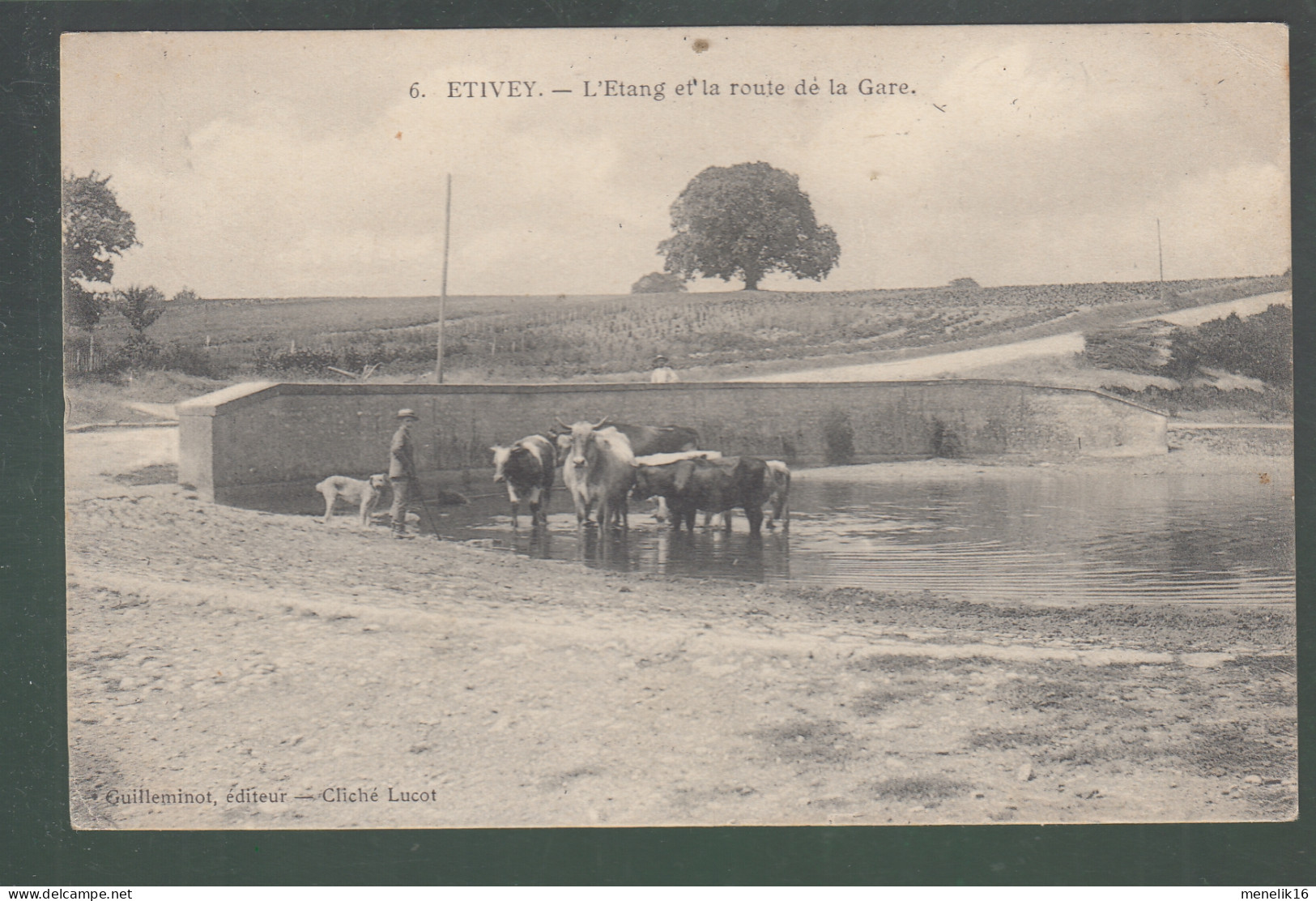 CP - 89 - Etivey - Etang Et Route De La Gare - Otros & Sin Clasificación