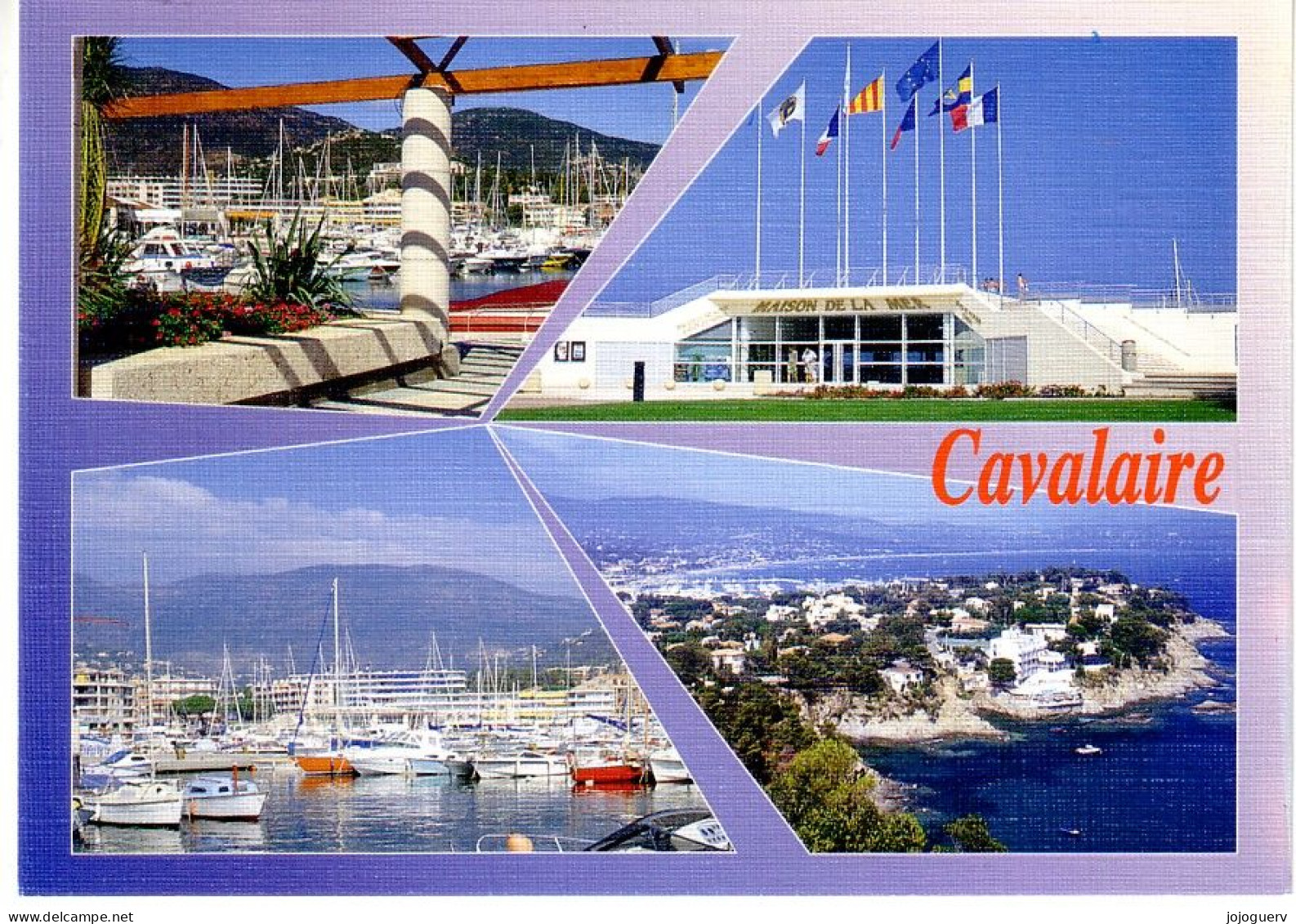 Cavalaire  4 Vues: ( Maison De La Mer , Port , Vue Générale...écrite En 1993 - Cavalaire-sur-Mer