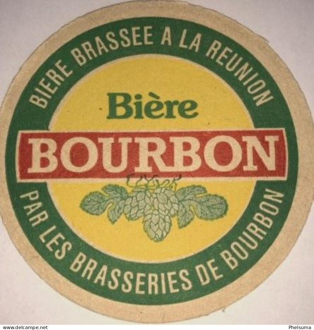 Ile De La REUNION - Ancien Sous Bock Bière Bourbon - Brasserie De Bourbon - Sous-bocks