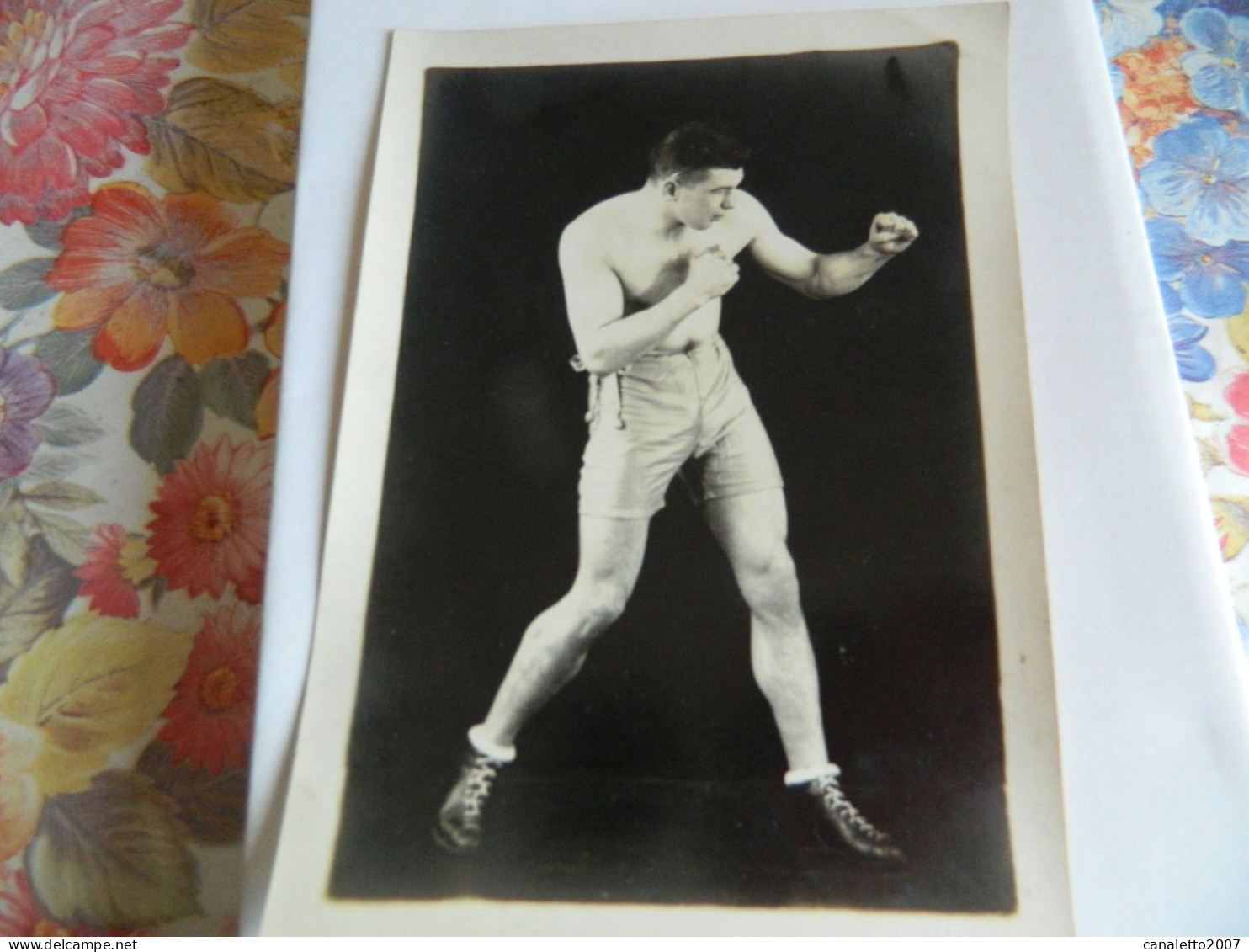 BOXE +FUMAY (FRANCE ARDENNES) :TRES BELLE PHOTO 12X17 ORIGINALE  DE IVAN LAFFINEUR BOXEUR FRANCAIS ORIGINAIRE DE FUMAY - Boxe