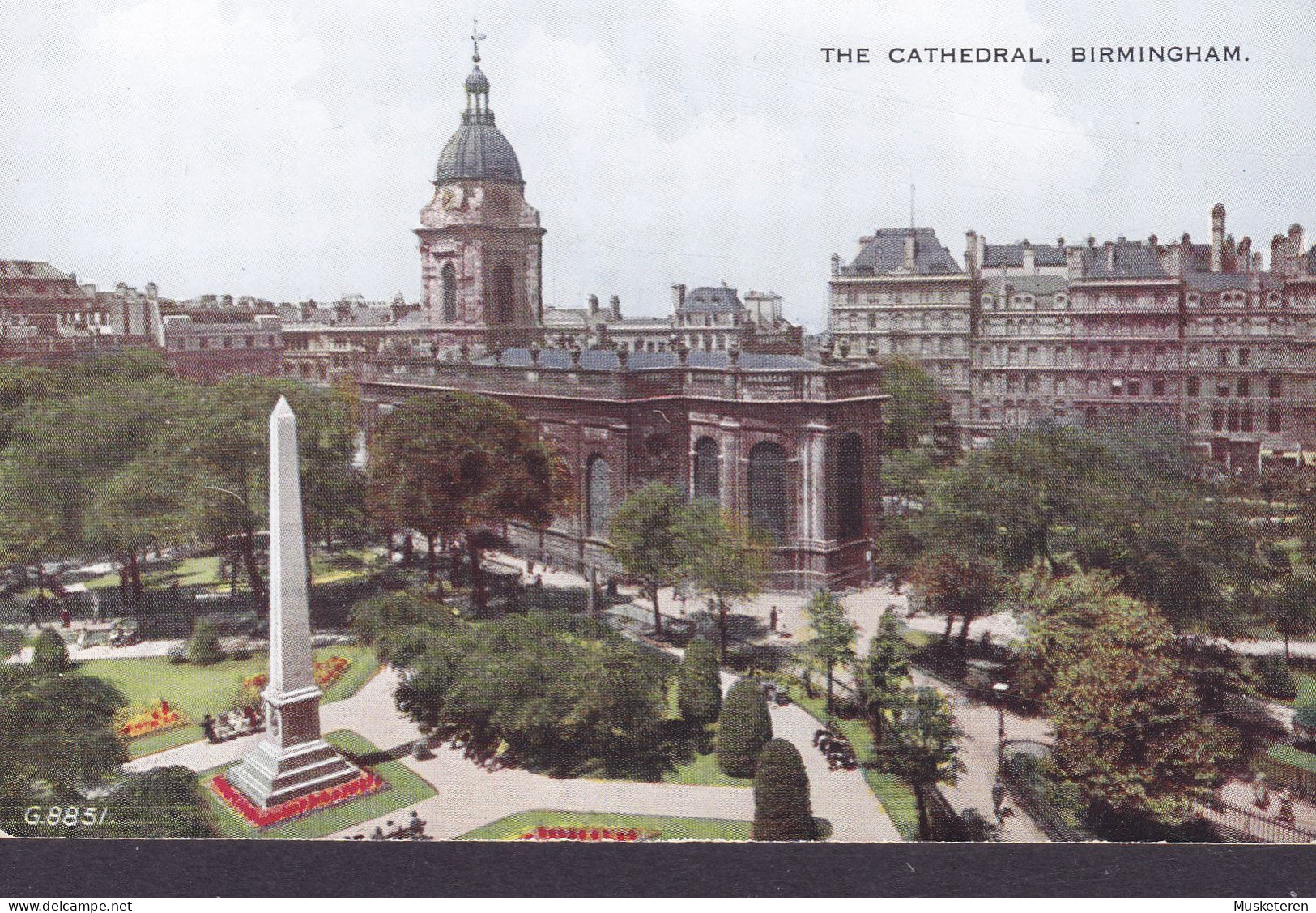 United Kingdom PPC The Cathedral, Birmingham 'Valesque' Valentine's Postcard (2 Scans) - Birmingham