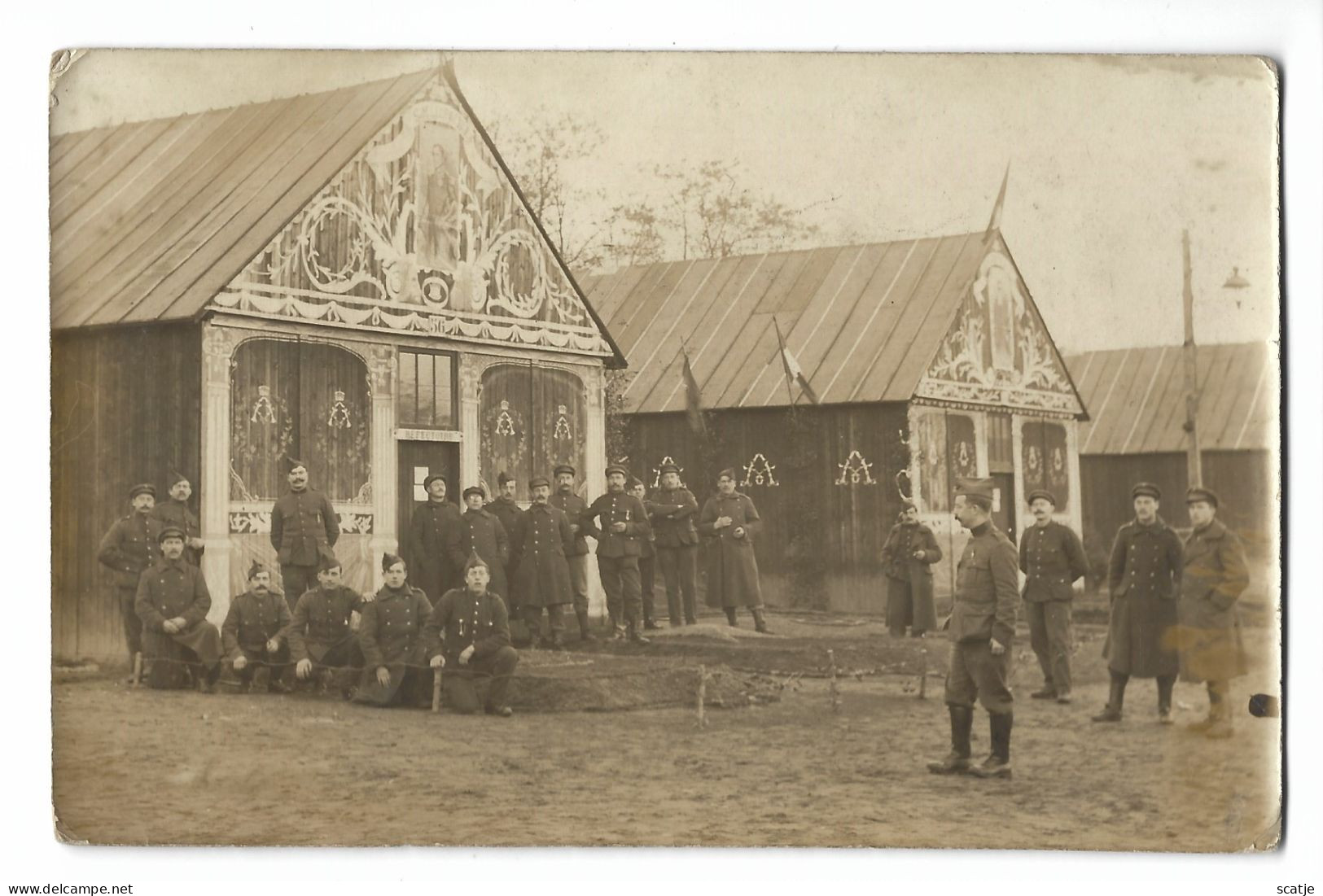 Legerplaats   -   Holland  -   Groepsfoto.   -   FOTOKAART!   -   1916 - Guerre 1914-18