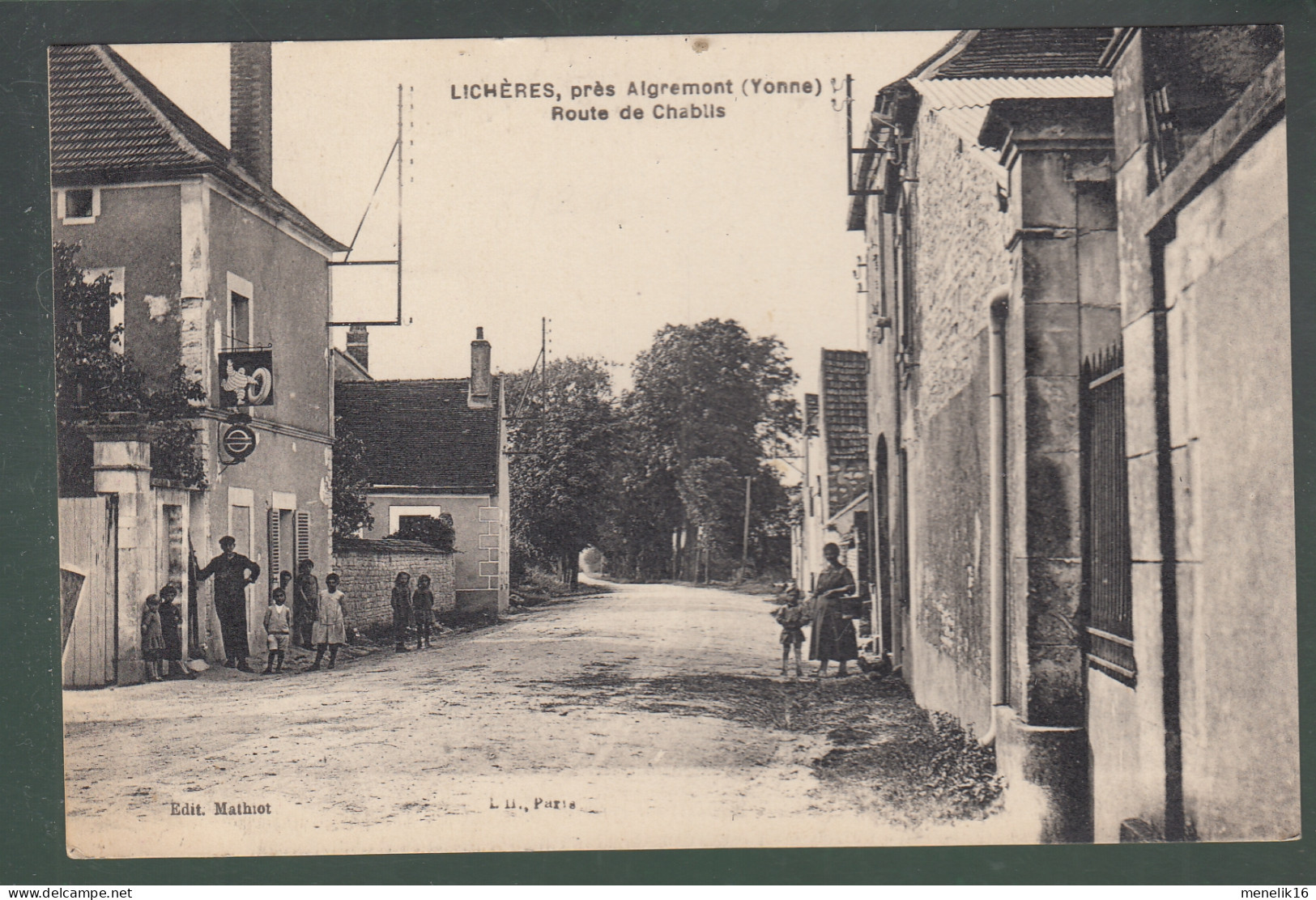 CP - 89 - Lichères, Près Aigremeont - Route De Chablis - Sonstige & Ohne Zuordnung