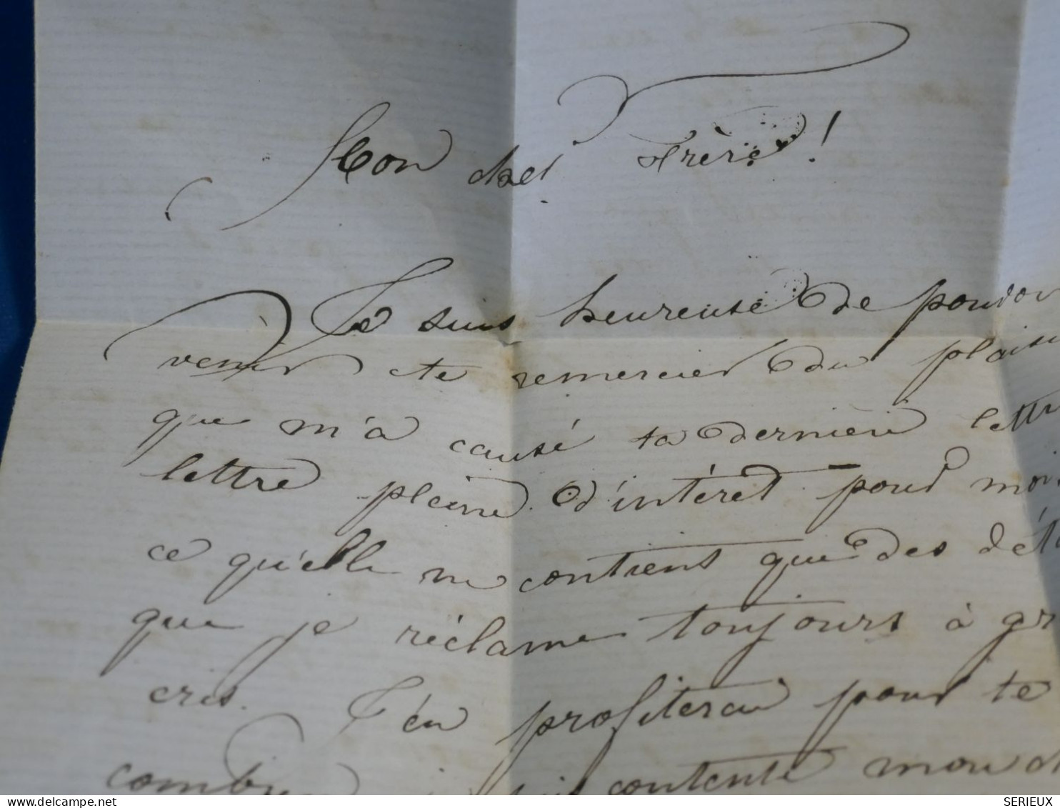 DN12 FRANCE  LETTRE RR 1865   AU CANTON DE VAUD SUISSE  VIA LAUSANNE + NAP. 40C   +AFF. INTERESSANT++ - 1849-1876: Periodo Classico