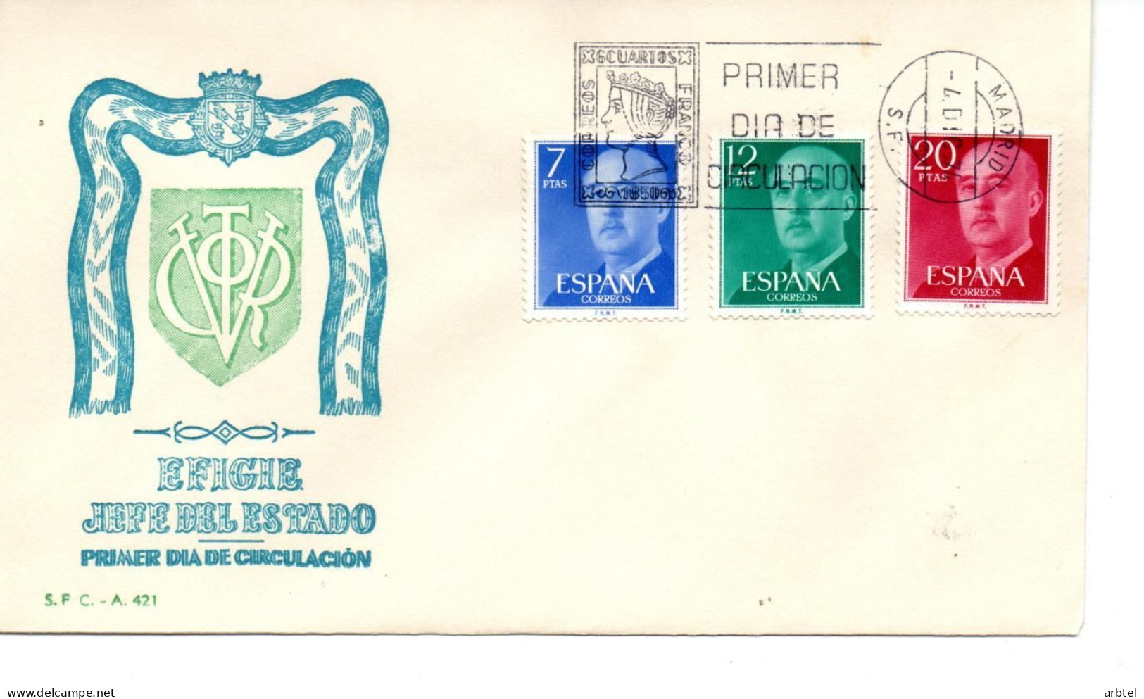 ESPAÑA SPAIN SPD FDC 1974 BASICA DE FRANCO - Storia Postale