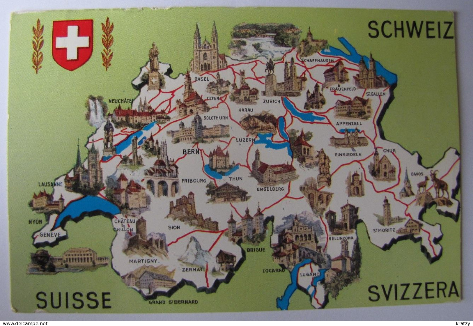 SUISSE - Carte - 1970 - Otros & Sin Clasificación