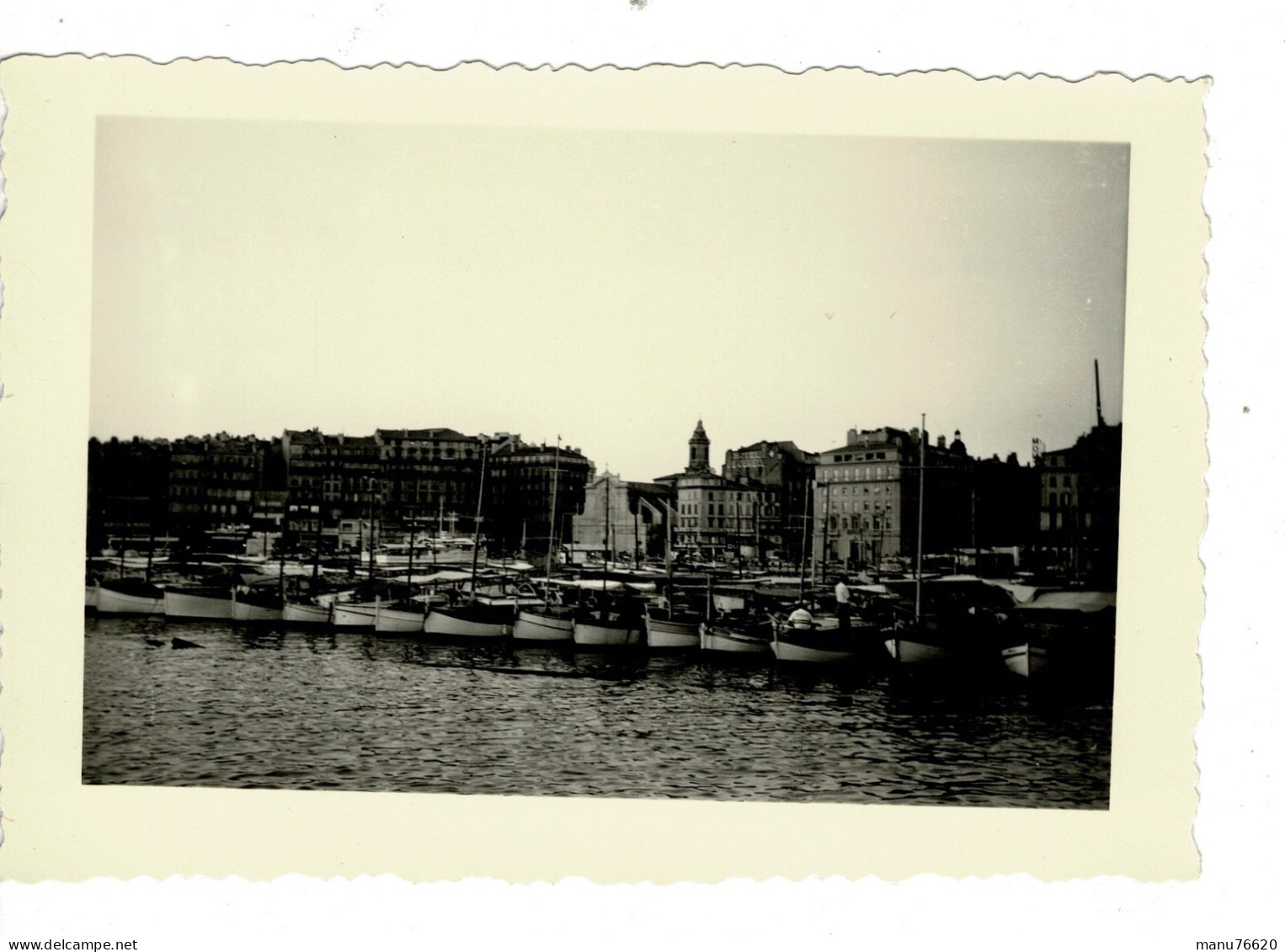 Ref 1 - Photo + Négatif :port De Marseille - France  . - Europa