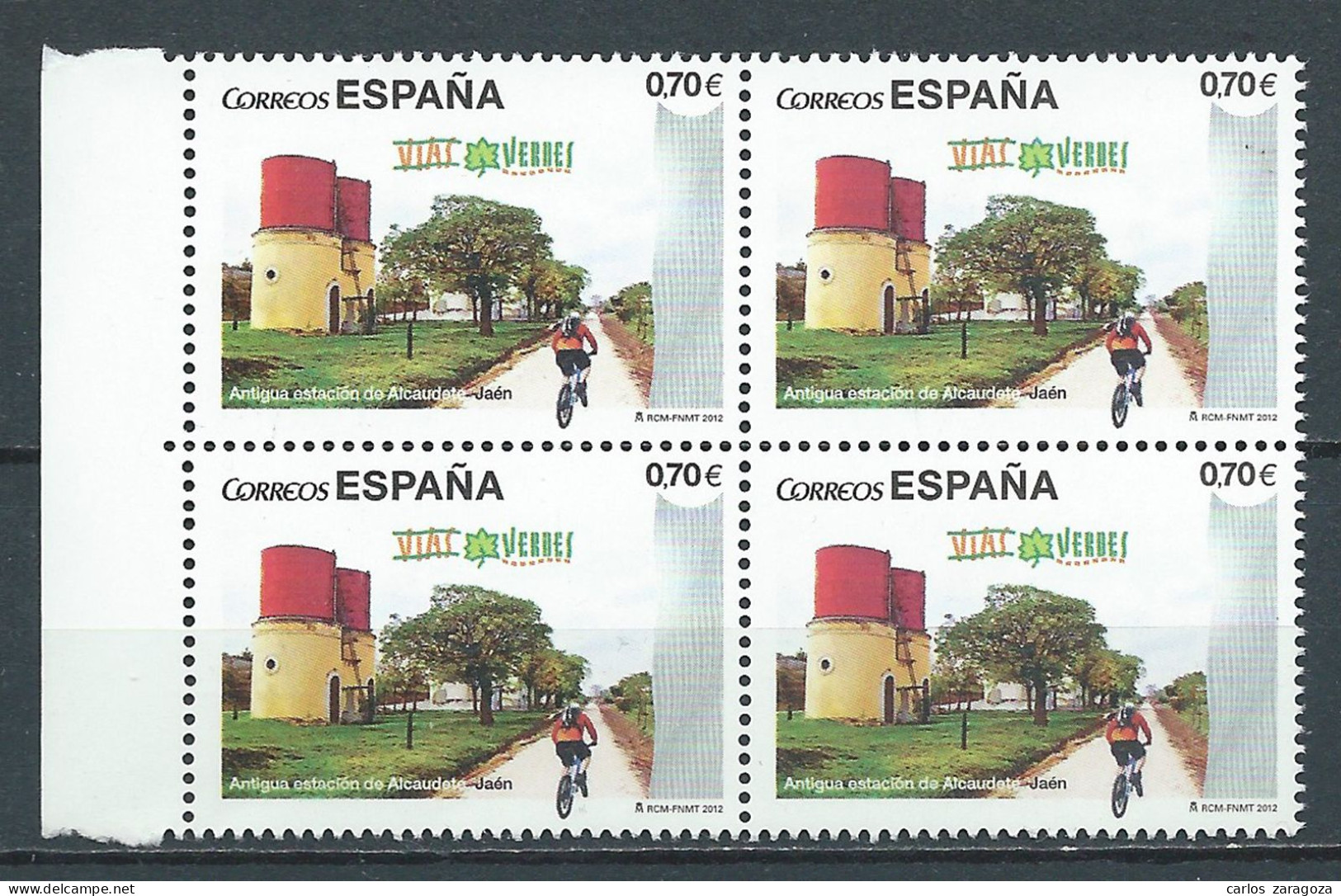 ESPAÑA 2012—VIAS VERDES—en Bloque  ** Timbres Neufs 4744, YT 4428, Mi 4723—CHEMINS DE FER - Nuovi