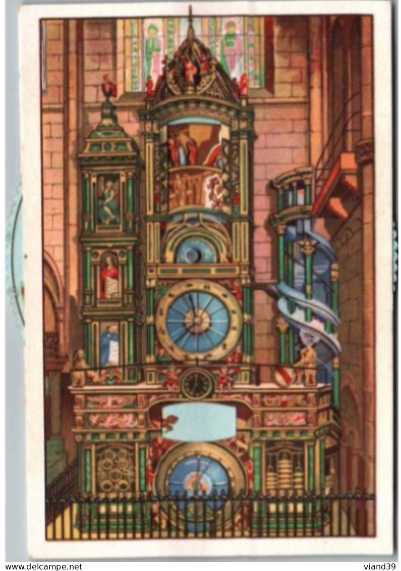 STRASBOURG. - Carte à Système. -  Horloge Astronomique De La Cathédrale     -   Non Circulée   Editions Luib Strasbourg - Strasbourg