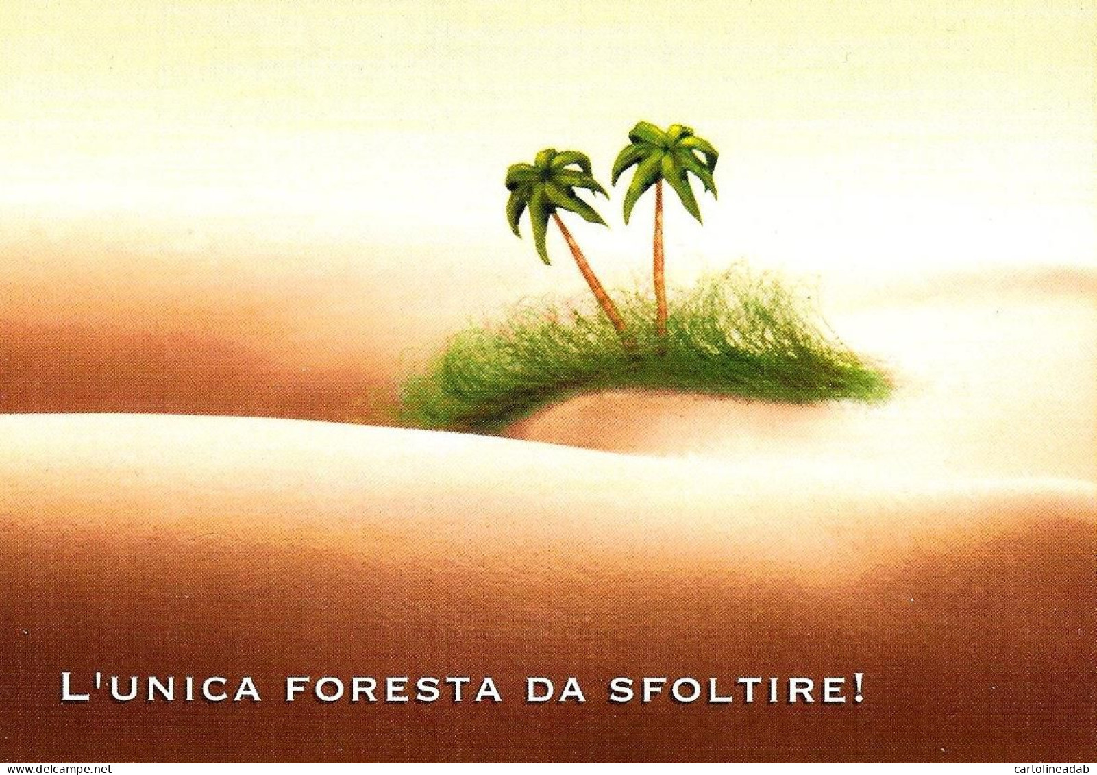 [MD9536] CPM - L'UNICA FORESTA DA SFOLTIRE - PROMOCARD 3647 - PERFETTA - Non Viaggiata - Humor