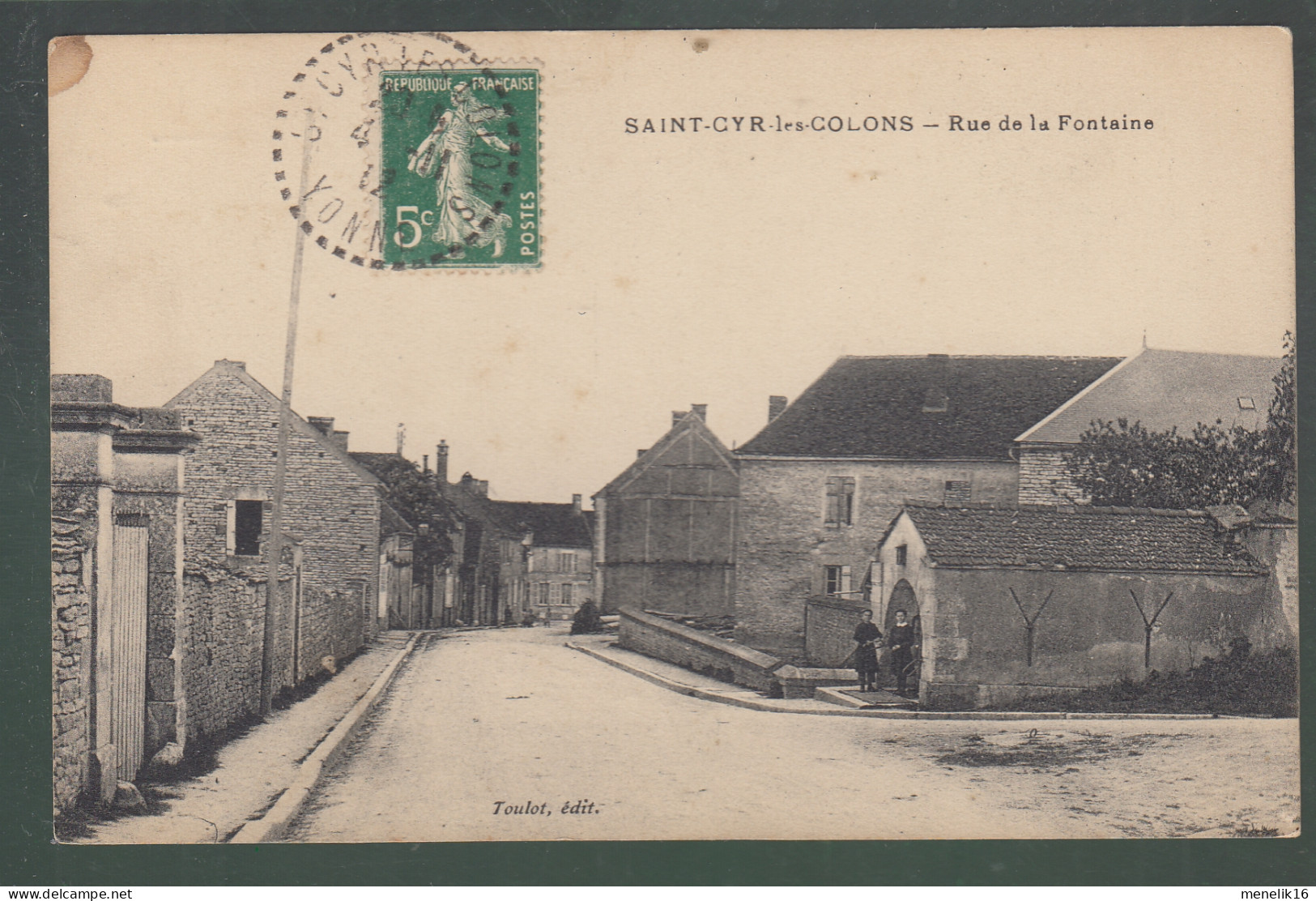 CP - 89 - Saint-Cyr-les-Colons - Rue De La Fontaine - Sonstige & Ohne Zuordnung