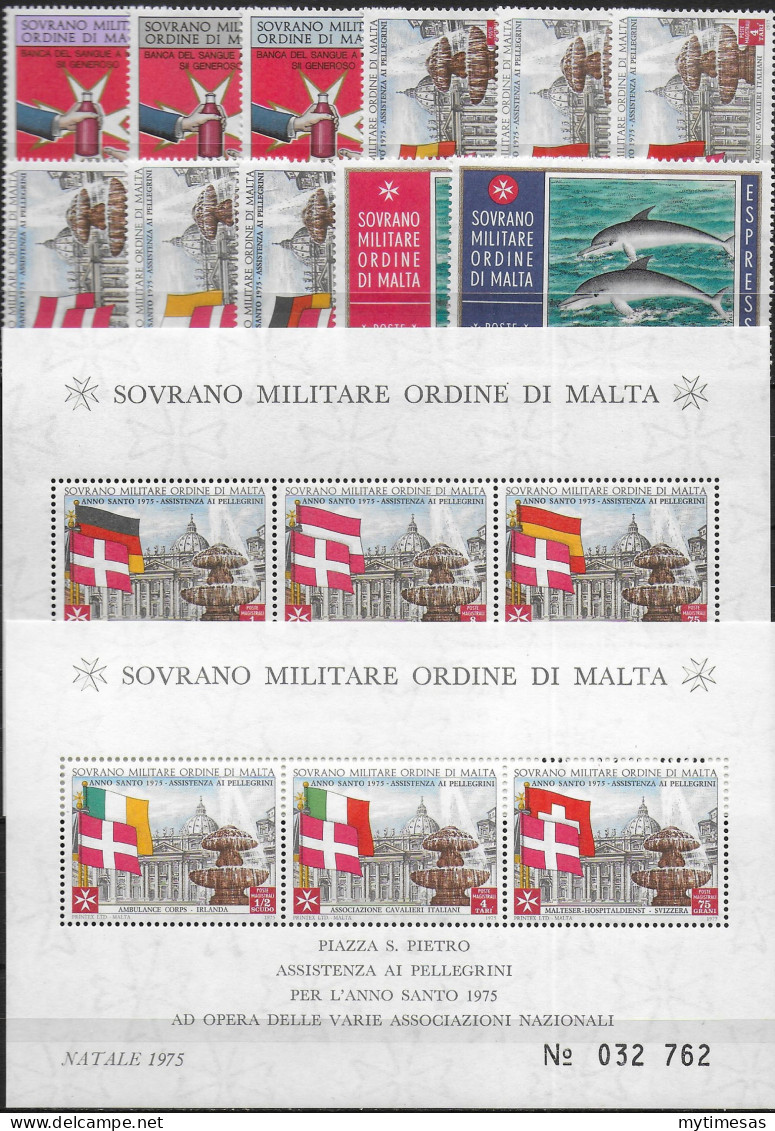 1975 SMOM Complete Year 11v.+2MS MNH - Autres & Non Classés