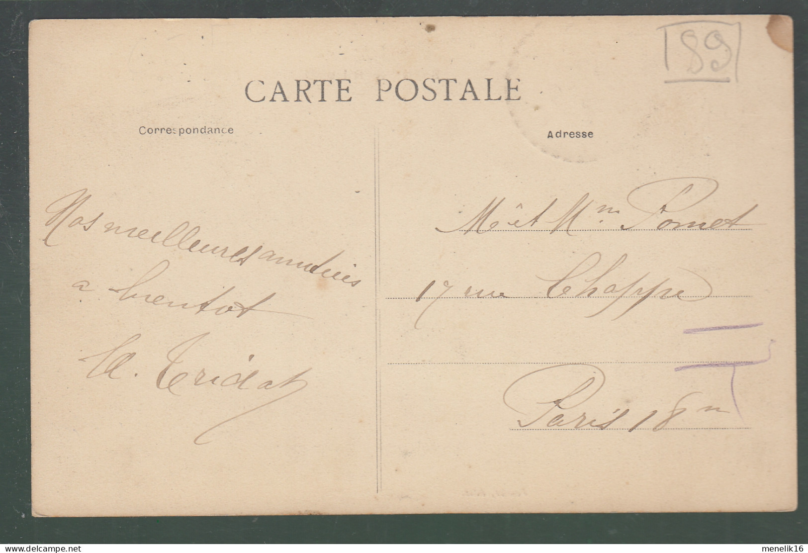 CP - 89 - Villiers-Saint-Benoit - Rue De Paris - Altri & Non Classificati