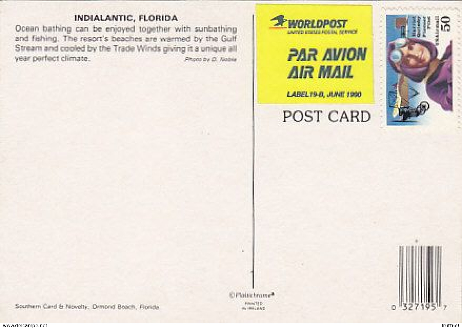 AK 215324 USA - Florida - Indialantic - Autres & Non Classés