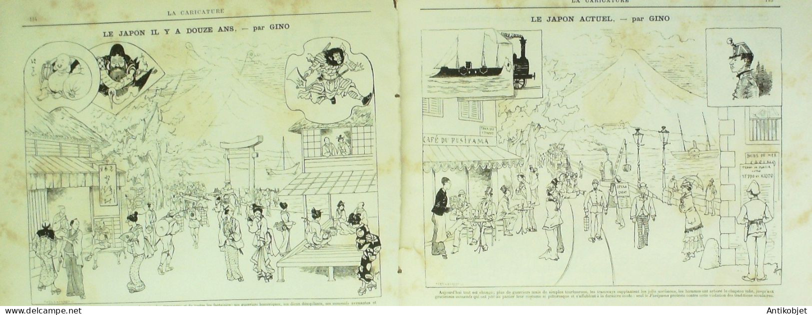 La Caricature 1883 N°172 Criquette Actrices Vengées Halévy Japon Gino Concours Hippique Casablanca - Magazines - Before 1900