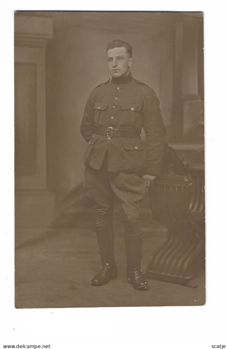 Yser   -   FOTO!   -   FRONT,   Den 29sten December 1917  -  Le Chef De Bureau - Belge. - War 1914-18