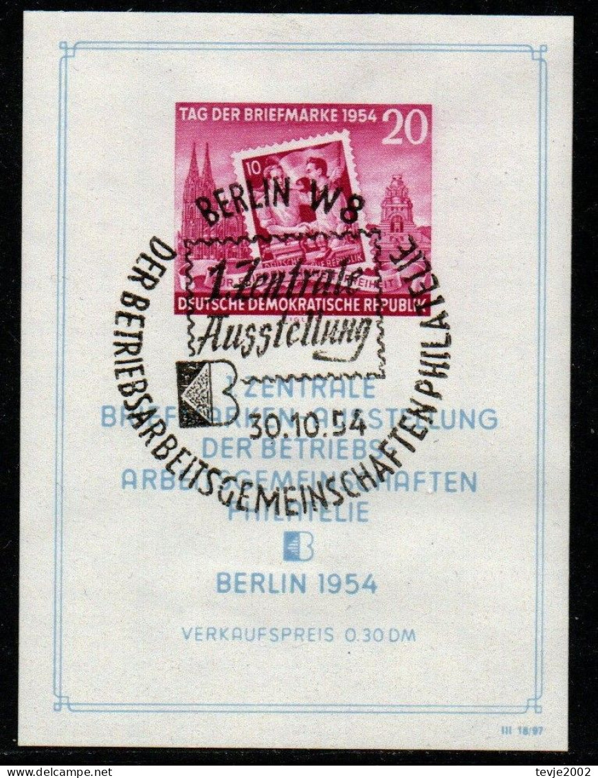 DDR 1954 -  Mi.Nr. Block 10 -  Gestempelt Used - 1950-1970