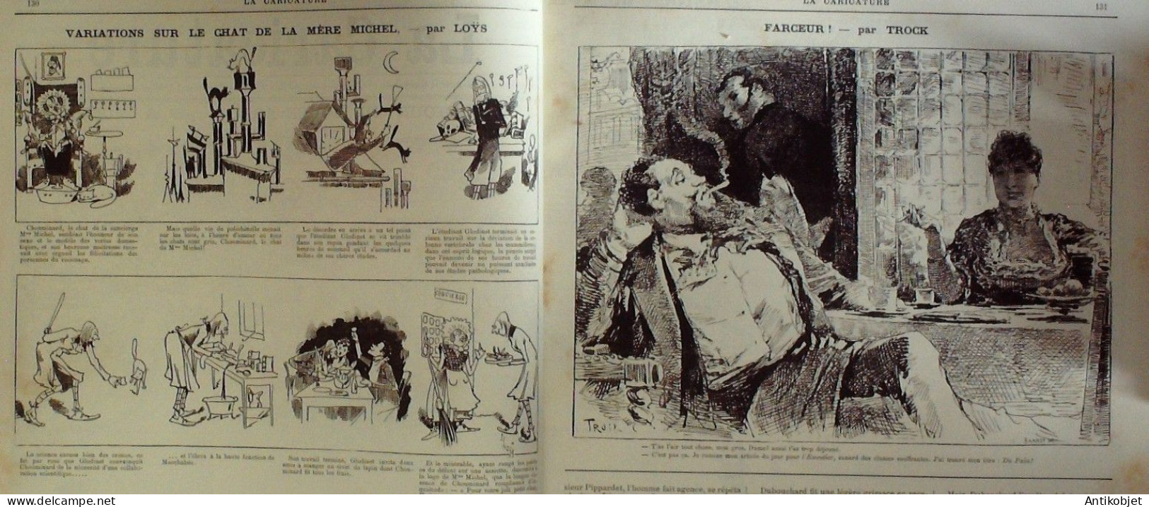 La Caricature 1883 N°174 Retour Du Moyen-âge Robida Sorel Trock Loys - Magazines - Before 1900