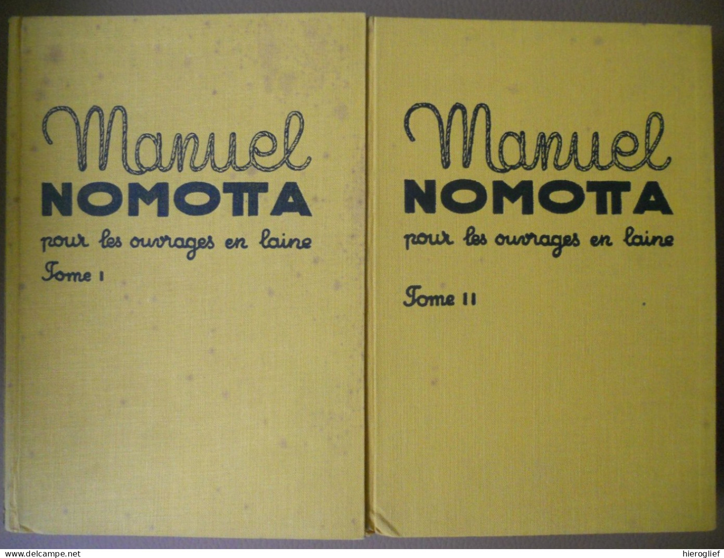 Manuel NOMOTTA Pour Les Ouvrages En Laine 2 Tomes éd Schachenmayr / Handwerk Breien Wol Haken - Culture