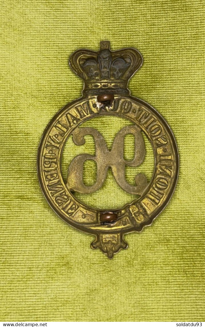 Insigne Du   Victorian 96th Manchester Regiment Glengarry - Otros & Sin Clasificación